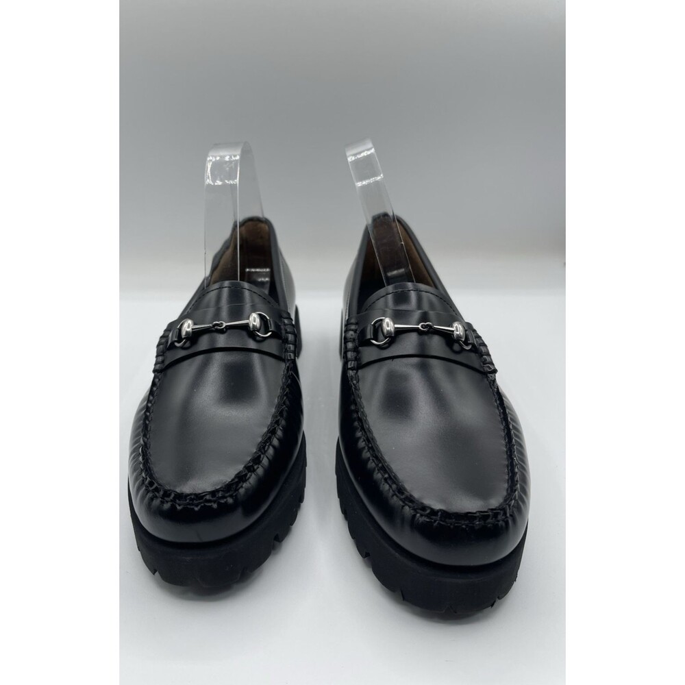 GH Bass Co Weejuns Lianna Loafer Shoes Women Black Bit Super Lug Size 10M New